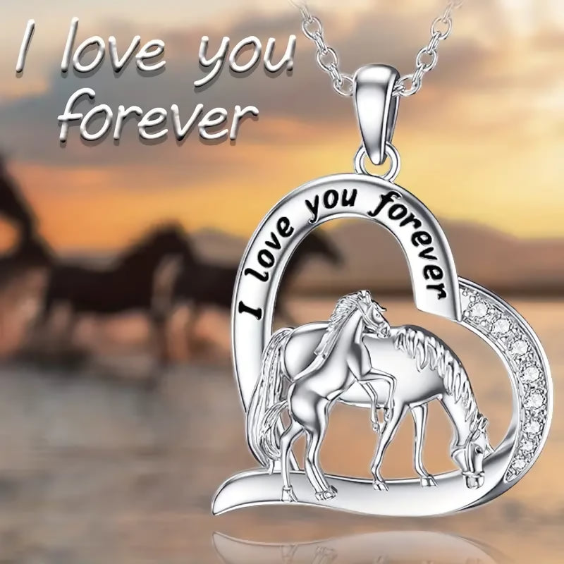 Collier pendentif avec cheval