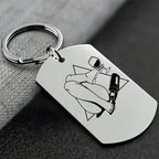 porte-clé en acier inoxydable avec design séduisant