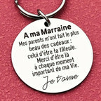 Porte clés 'A ma marraine'
