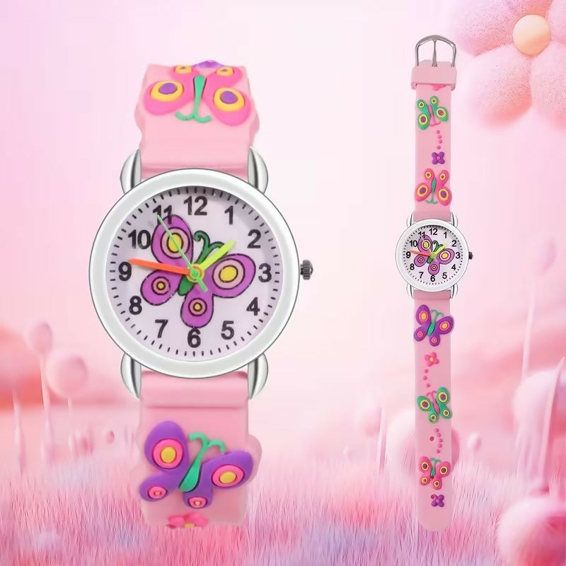 Montre pour enfant à quartz – Modèle Papillon