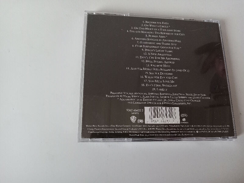 Evita music from the motion picture CD