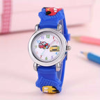 Montre pour enfant à quartz – Motif voiture de dessin animé