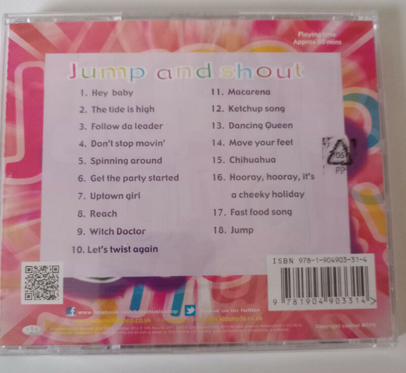 Jump and Shout Kid's dance CD