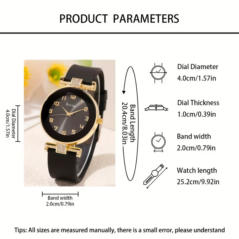 montre femme noir