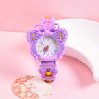 Montre pour enfant à quartz – Papillon 3D cartoon