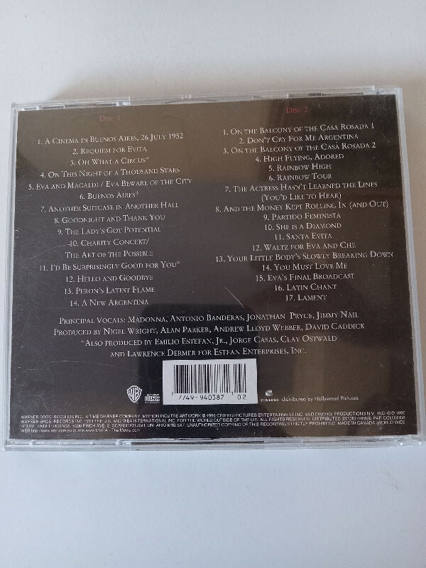 Evita complete motion picture soundtrack 2CD