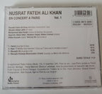 Pakistan Vol.1 Nusrat Fateh Ali Khan Concert à Paris CD