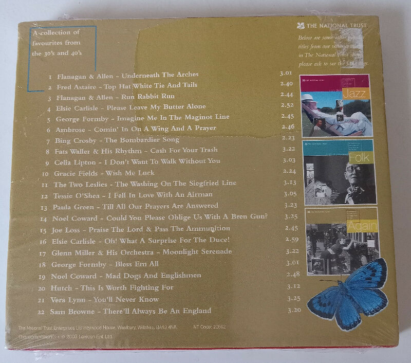 Remember When Music collection from 30's and 40's The National trust CD