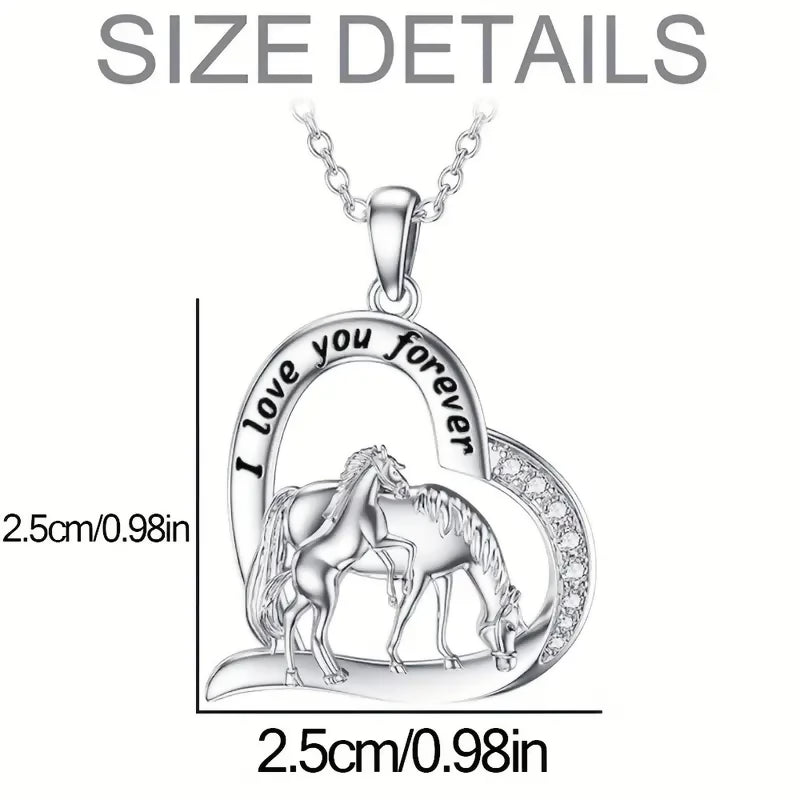 Collier pendentif avec cheval