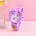 Montre pour enfant à quartz – Papillon 3D cartoon